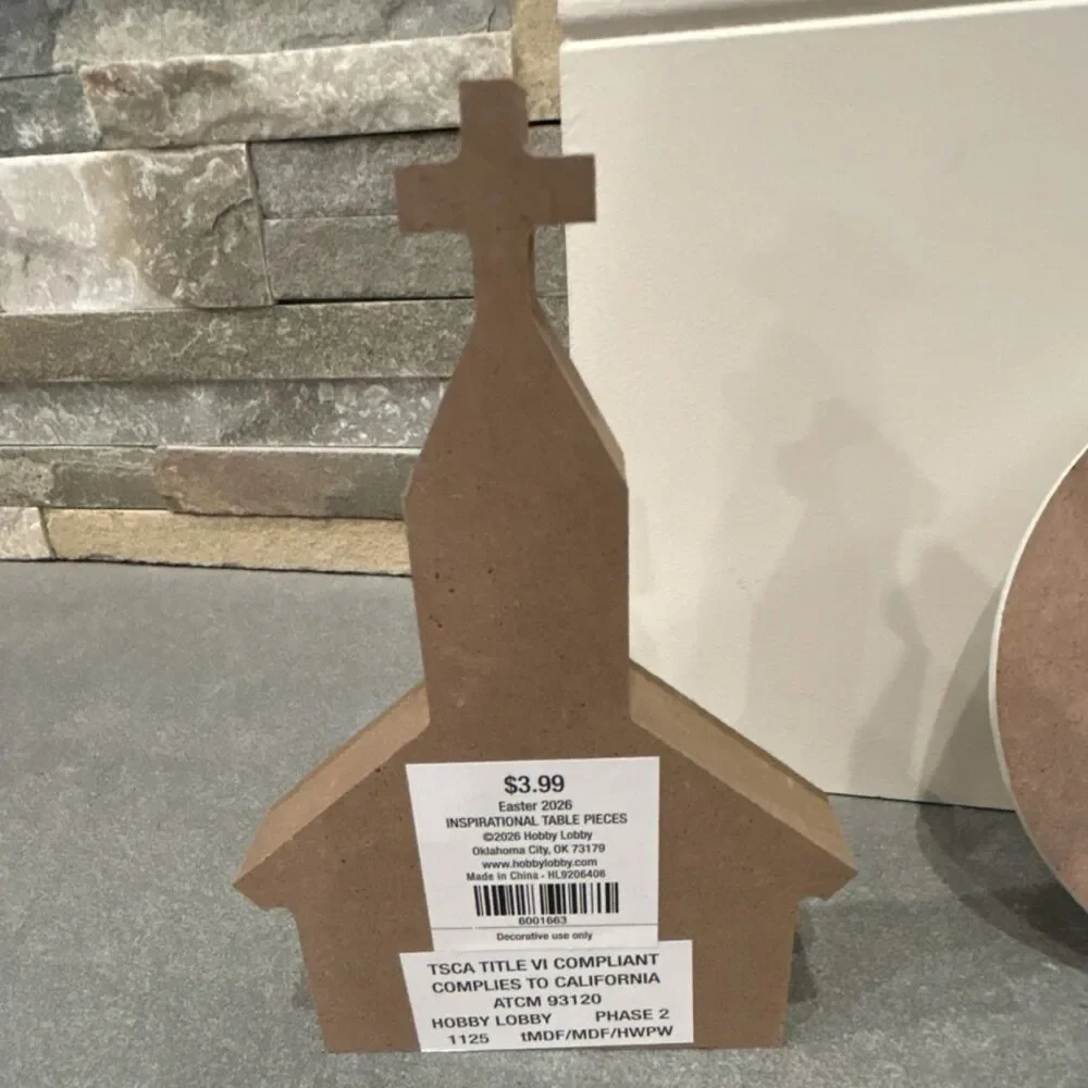 Hobby Lobby Easter 2026 Church Cross Figurine Decor Set